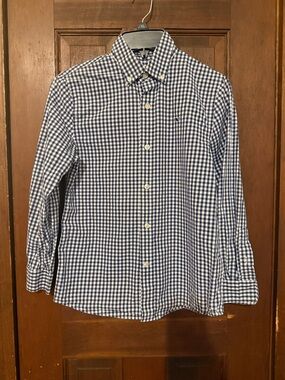 Vineyard Vines Blue and White Navy and white Gingham Button-Down Shirt